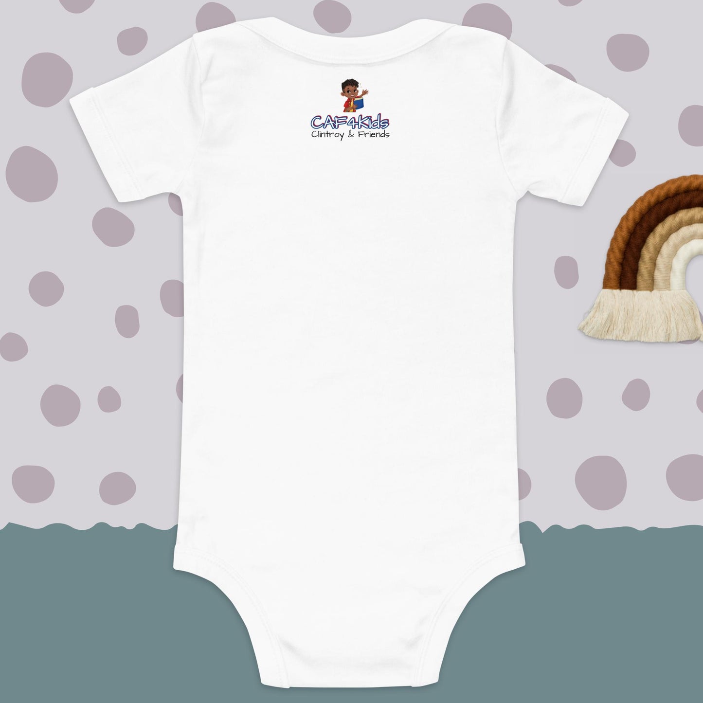 CAF4Kids White short sleeve onesie - Letter K