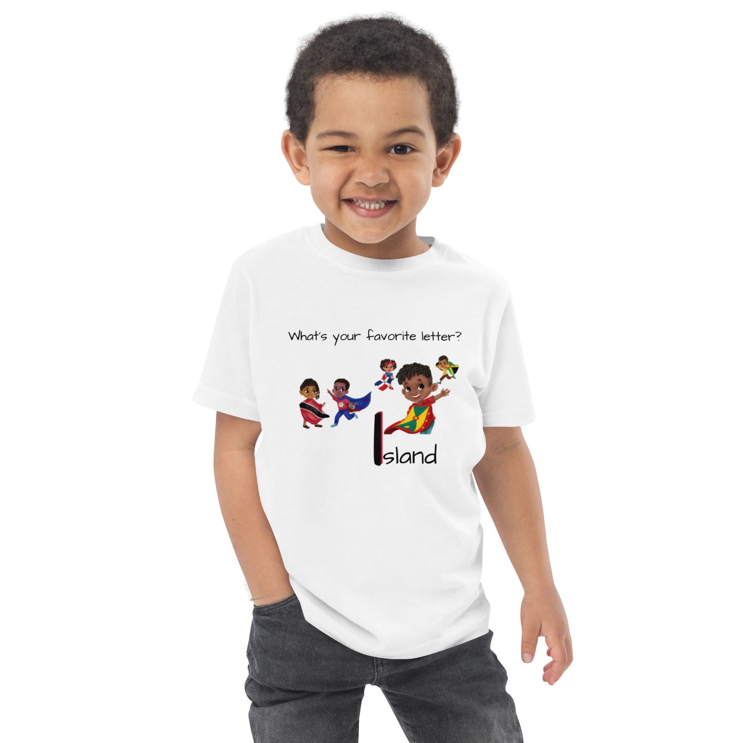 CAF4Kids White Toddler T-shirt - Letter I
