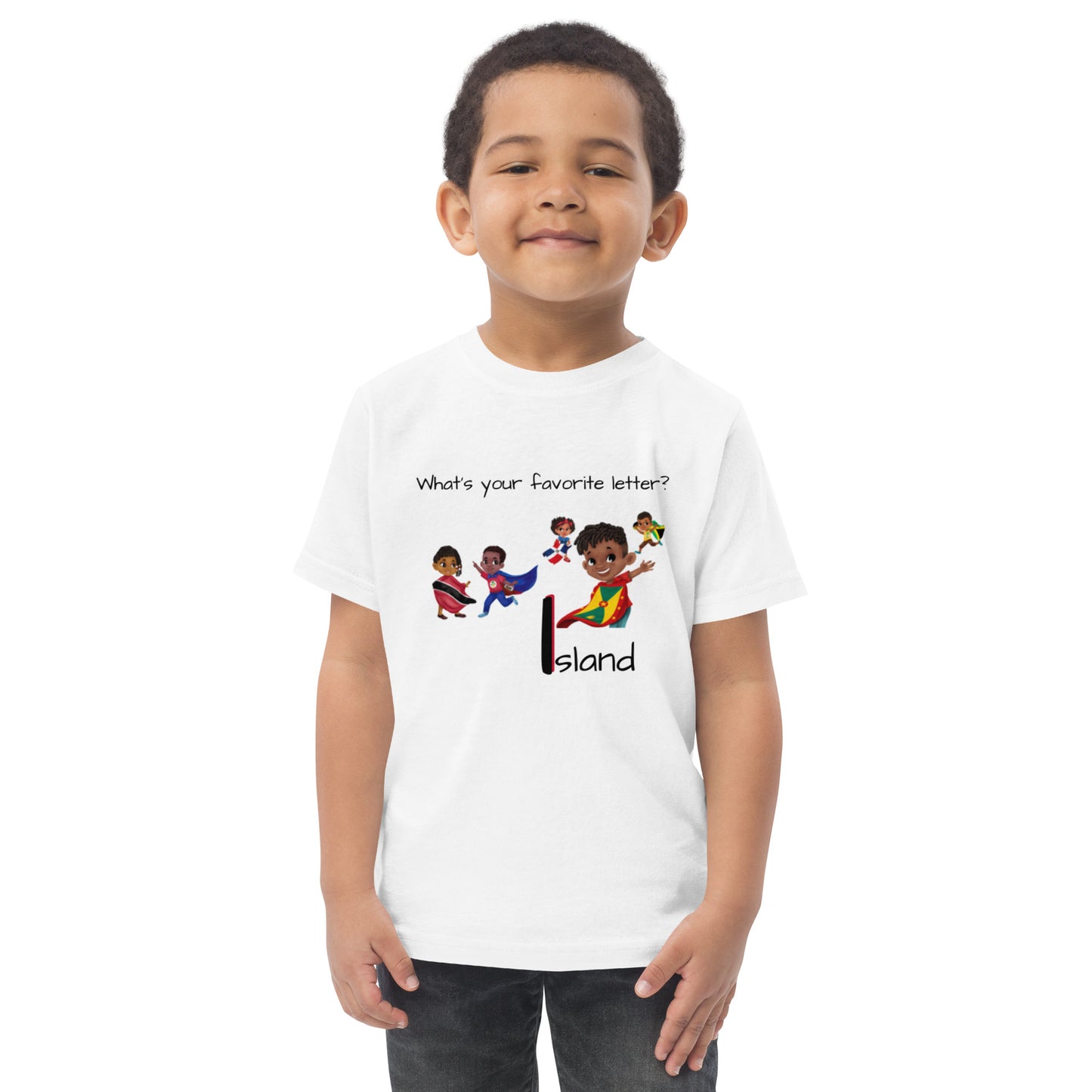 CAF4Kids White Toddler T-shirt - Letter I