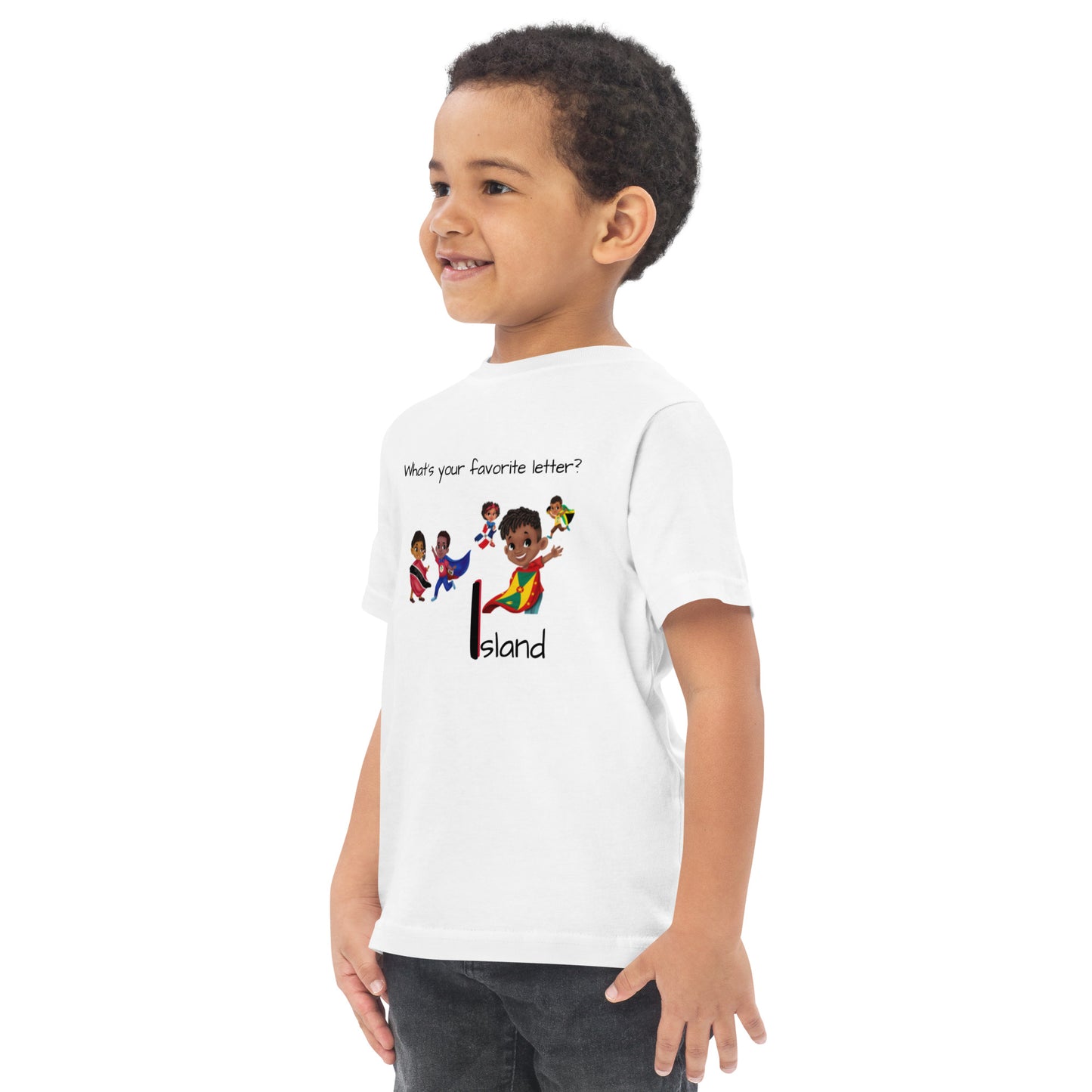 CAF4Kids White Toddler T-shirt - Letter I