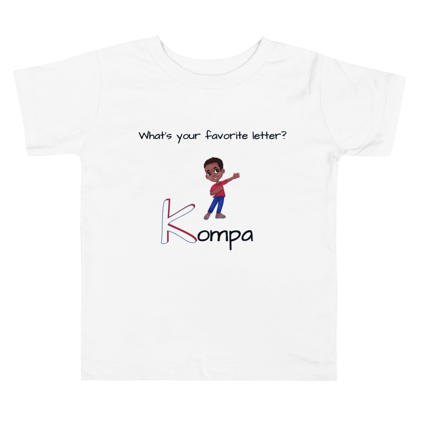 CAF4Kids White Toddler T-shirt - Letter K