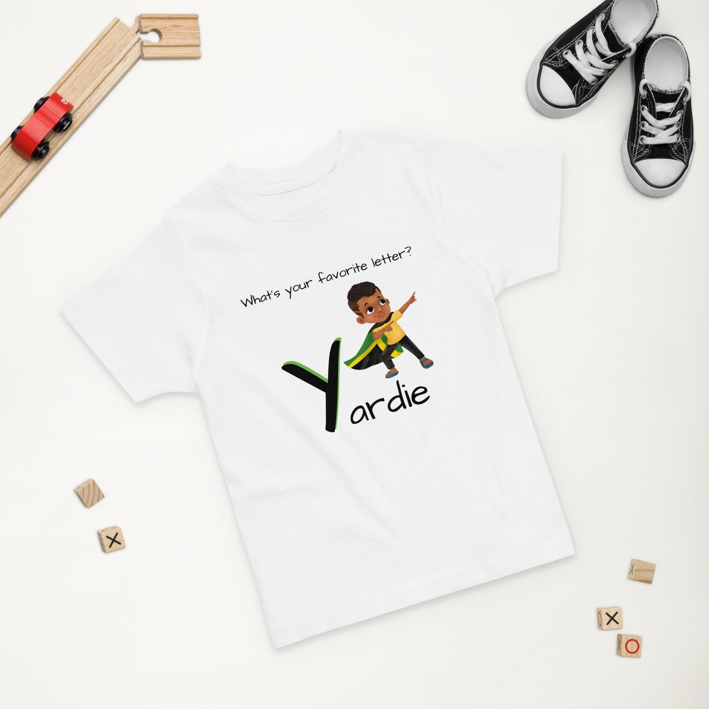 CAF4Kids White Toddler T-shirt - Letter Y