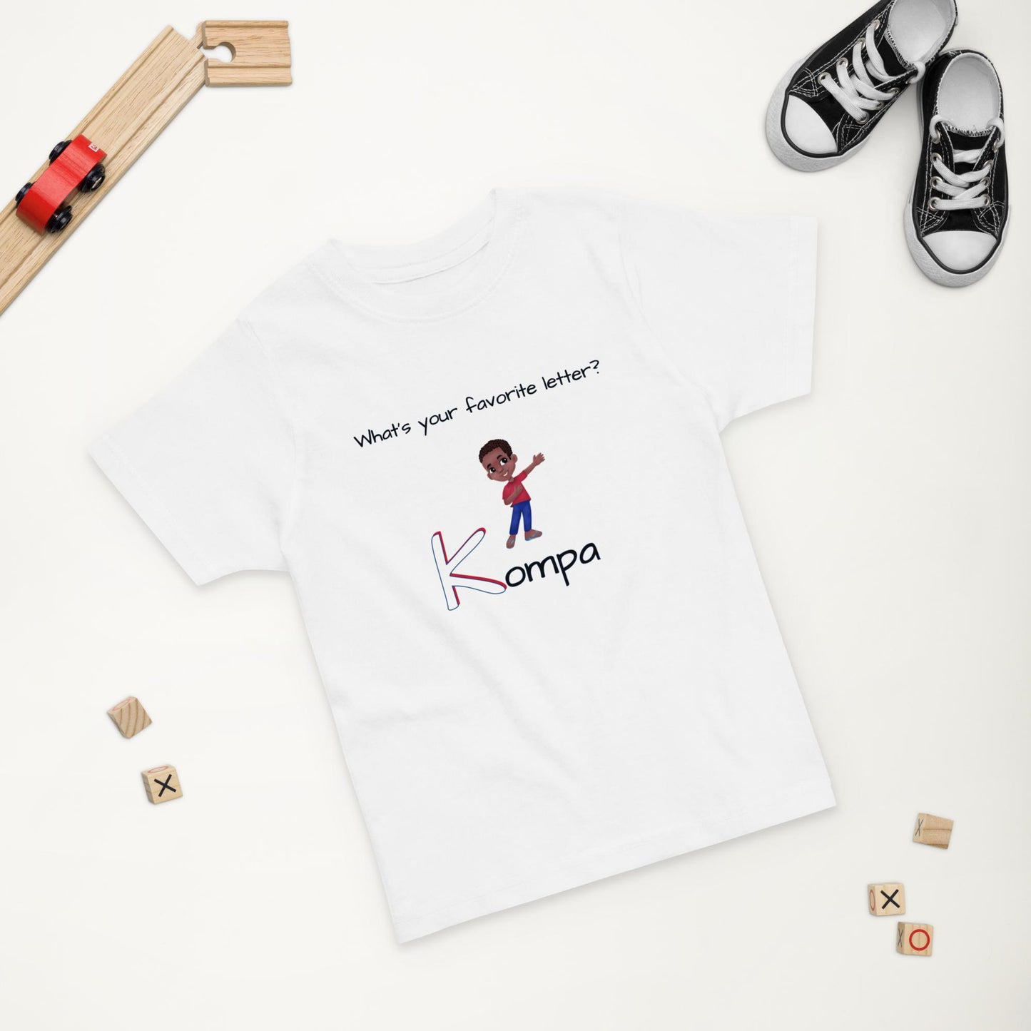 CAF4Kids White Toddler T-shirt - Letter K