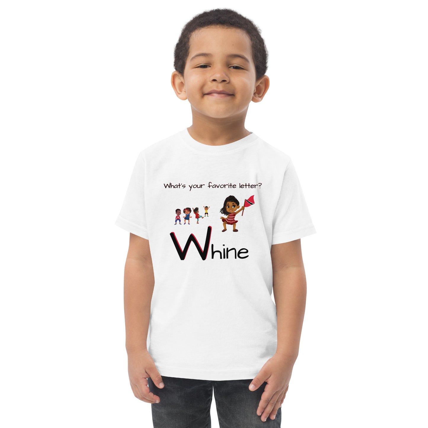 CAF4Kids White Toddler T-shirt - Letter W