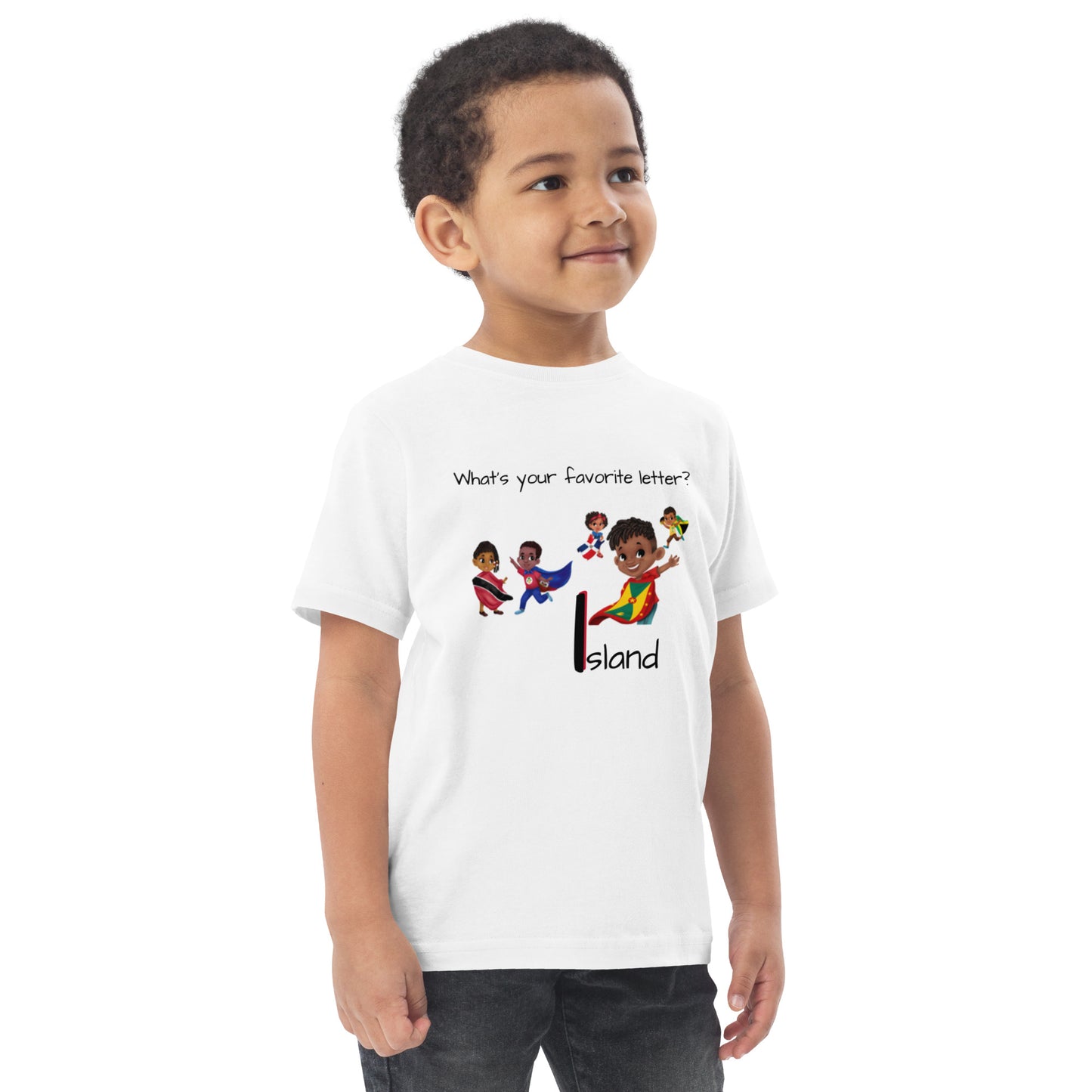 CAF4Kids White Toddler T-shirt - Letter I